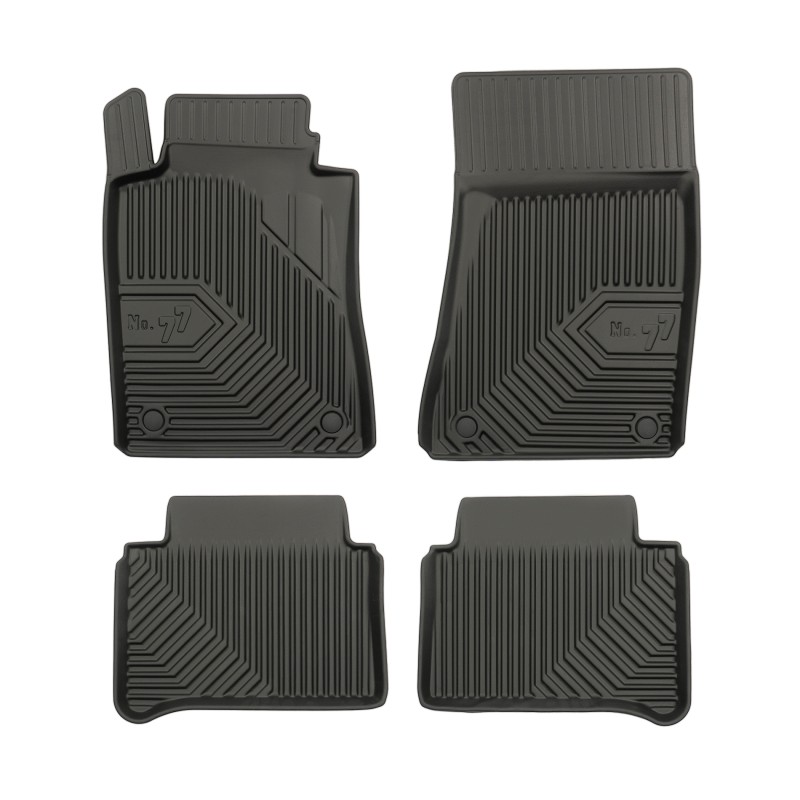 Tappetini compatibili con Mercedes-Benz Classe E S211 2002-2009, su misura in Gomma TPE