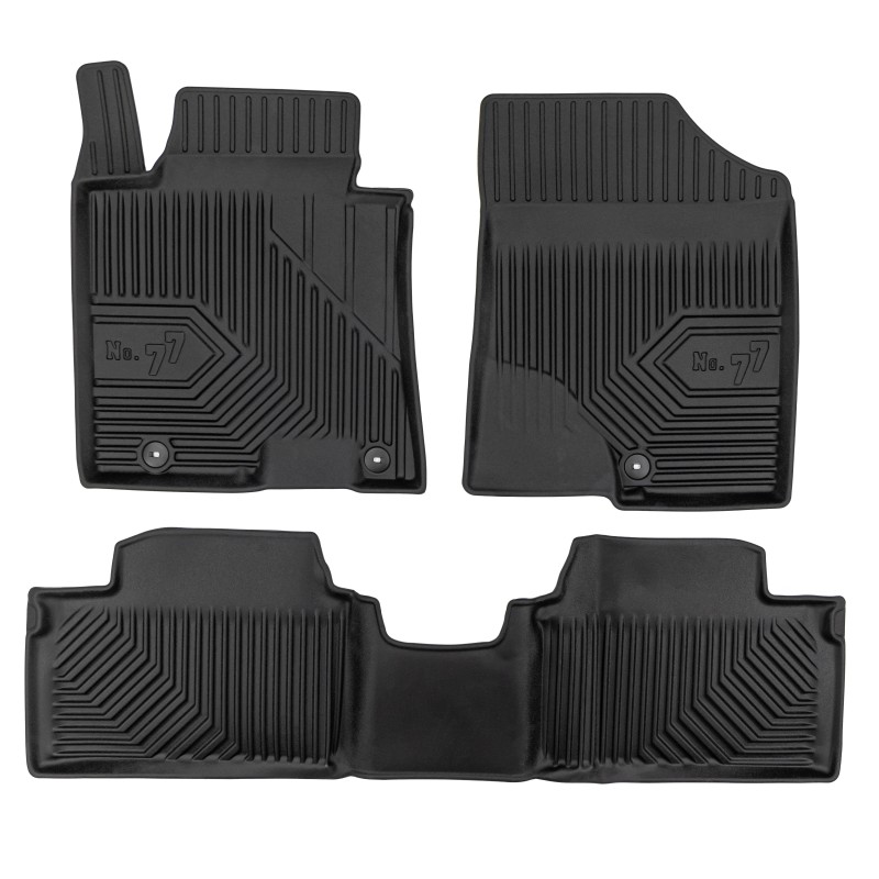 Tappetini compatibili con Kia Ceed II 2012-2018, su misura in Gomma TPE