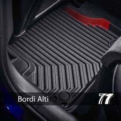 Tappetini compatibili con Kia Ceed II 2012-2018, su misura in Gomma TPE