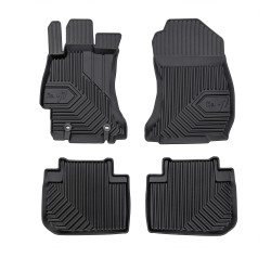 Tappetini compatibili con Subaru Forester IV 2012-2018, su misura in Gomma TPE