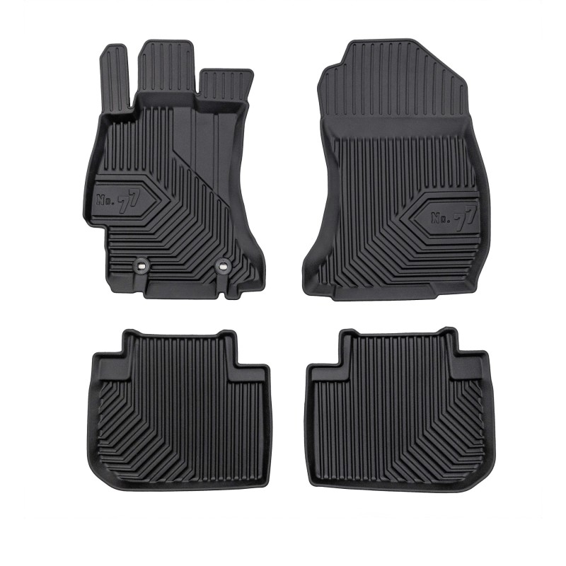 Tappetini compatibili con Subaru Forester IV 2012-2018, su misura in Gomma TPE