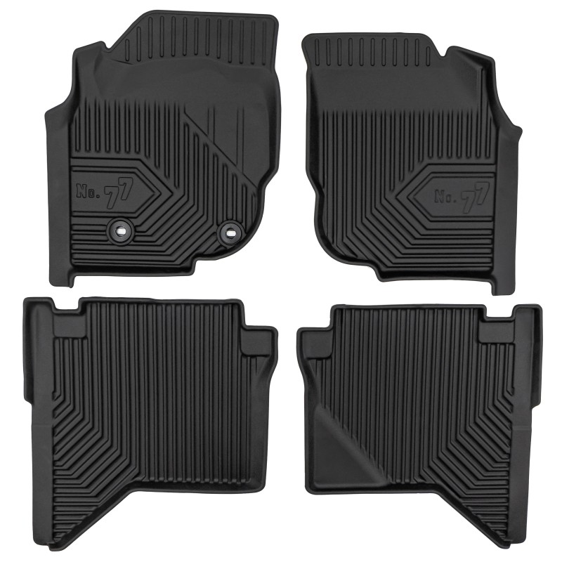 Tappetini compatibili con Toyota Hilux VII 2005-2015, su misura in Gomma TPE