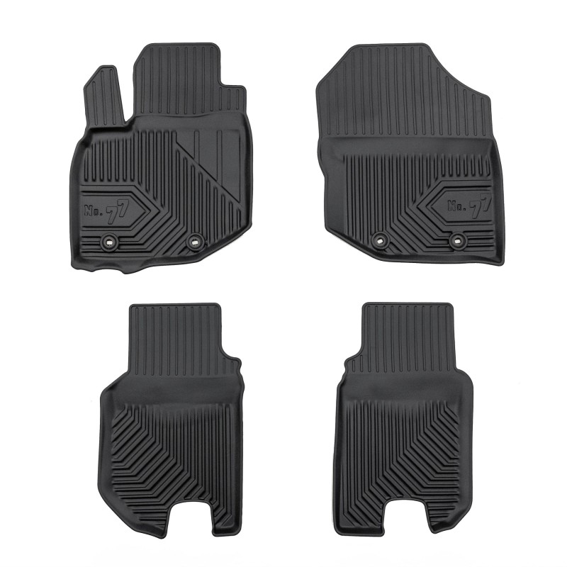 Tappetini compatibili con Honda Jazz III 2008-2015, su misura in Gomma TPE