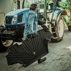 Tappetini compatibili con Massey Ferguson 7S.210 2021-2025, su misura in Gomma TPE