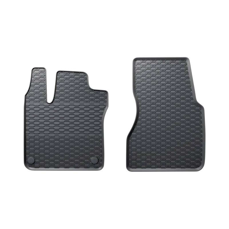 Tappetini compatibili con Smart Forfour II 2014-2020, su misura in Gomma TPE
