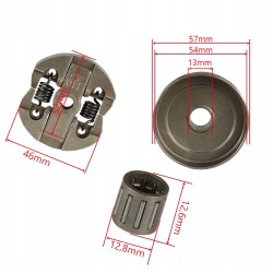 Campana frizione con pignone per motosega CS2500 Ø57mm