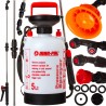 Irroratore manuale da 5 litri lancia 58 cm 4 ugelli intercambiabili