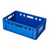 Set di Casse Cassette E2 per Frutta Verdura Duri Carne Pesce Utensili Piante| 60x40x20 cm | in Plastica
