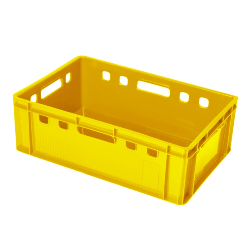 Set di Casse Cassette E2 per Frutta Verdura Duri Carne Pesce Utensili Piante| 60x40x20 cm | in Plastica