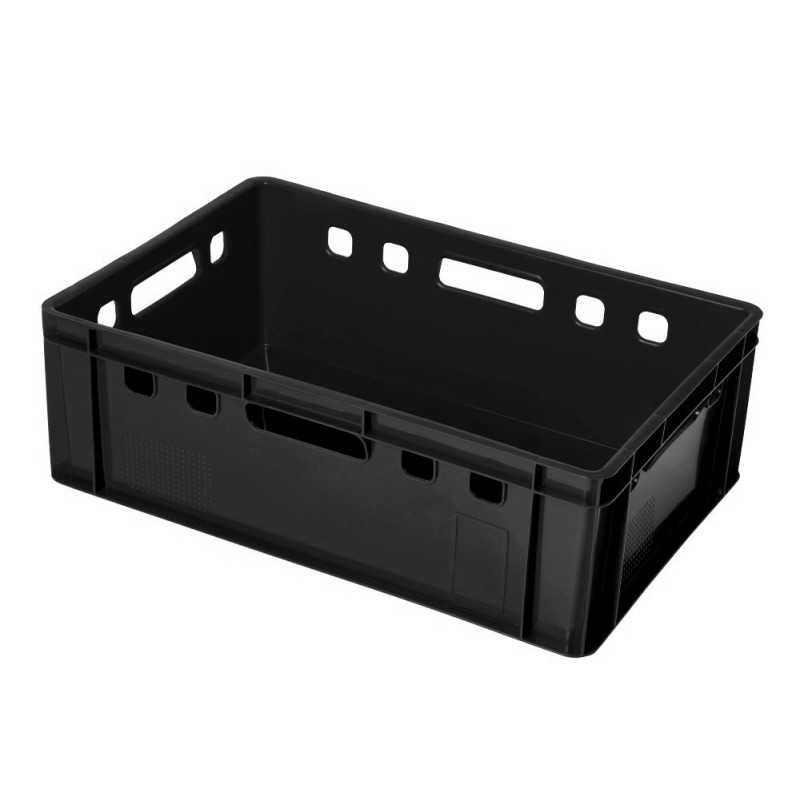 Set di Casse Cassette E2 per Frutta Verdura Duri Carne Pesce Utensili Piante| 60x40x20 cm | in Plastica