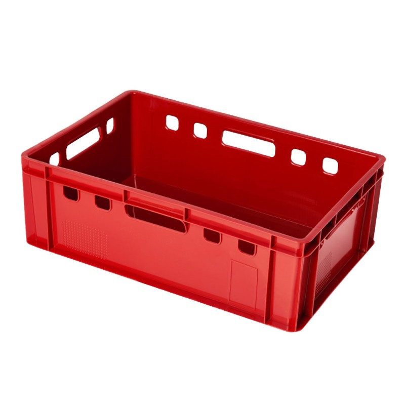 Set di Casse Cassette E2 per Frutta Verdura Duri Carne Pesce Utensili Piante| 60x40x20 cm | in Plastica