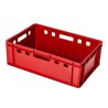 Set di Casse Cassette E2 per Frutta Verdura Duri Carne Pesce Utensili Piante| 60x40x20 cm | in Plastica