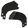 Set di 2+2 Lame zappette sinistre e destre per motocoltivatore 148x42mm spessore 5,5mm foro Ø10mm