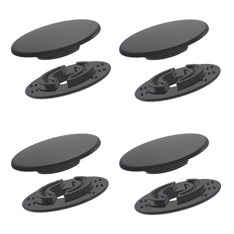 Set di 4 Bottoni di Fissaggio Blocker, in Plastica