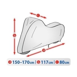 Telo Copriscooter Copri Scooter | L. 80cm | L. 175cm | H. 117 cm | Impermeabile Traspirante