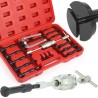 Set estrattore inerziale 16 pz con martello M10 295 mm Ø8-58 mm