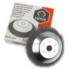 Spazzola a disco Ø200mm foro Ø24,5mm 10000rpm fili acciaio per decespugliatore