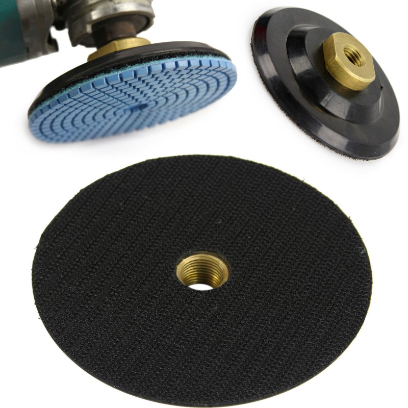 Adattatore levigatrice M14 Ø100mm disco a strappo 6500 giri/min in gomma