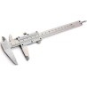 Calibro manuale 150 mm (6") in acciaio inox con scala mm/pollici e custodia