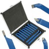 Set lame tornio 11 pz 12x10 mm in metallo duro con valigetta metallica