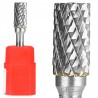 Fresa rotante cilindrica Ø10x20mm attacco 6mm metallo duro taglio incrociato