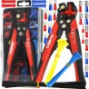Set pinza crimpatrice 20 cm 10-22 AWG con 239 terminali elettrici in dotazione