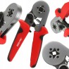 Pinza crimpatrice 0,5-6 mm² per morsetti isolati e non con impugnatura in gomma