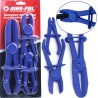Set pinze crimpatrici per tubi in gomma 3 pz 155-185-255mm con blocco mascella