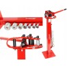 Piegatrice manuale 26kg per tubi e profili con 7 rulli angolo piega 180°