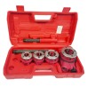 Set filiera per tubi 1/2"-1¼" con cricchetto prolunga e valigetta portatile
