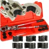 Crimpatrice manuale per tubi PEX 6T 6 matrici U/TH Ø16-26mm testa 360° regolabile