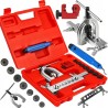 Set riparazione e rifoderazione tubi freno 11pz con pinza tagliatubi e matrici