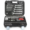 Set chiavi a bussola e cricchetto 82 pz 1/4"-1/2" acciaio CrV con valigetta
