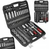 Set chiavi a bussola e cricchetto 94 pz 1/4"-1/2" acciaio CrV con valigetta