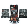 Set utensili 187 pezzi in valigia trolley con cricchetti, bussole e pinze