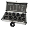 Set bussole lunghe rimozione bulloni danneggiati 10 pz 9-19mm CrMo con valigetta