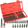 Set punte per avvitatore 40 pz torx, spline, esagonali 30-75 mm con valigetta
