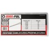 Set coppiglie 555 pezzi 1,6-4 mm in rame con custodia