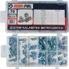 Set testine ingrassatore 70 pezzi 1/4"-1/8" 6-10 mm con custodia