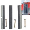 Set 3 pietre abrasive Ø75mm con viti ricambio per levigatrice a molla 3"