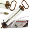 Siringa estrattore manuale 400ml Ø60x340mm tubo gomma 230mm per olio e liquidi