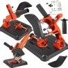 Supporto smerigliatrice Ø115-125mm con morsa 0-45° e protezione scintille