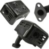 Marmitta per motori Honda GX120 GX160 GX200 6,5CV 108x140mm fori Ø9mm