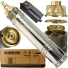 Elettropompa sommersa 1CV 0,75kW 230V portata 50L/min prevalenza 60m corpo ottone