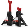 Coppia cavalletti da officina 3T in acciaio regolabili 27-41cm