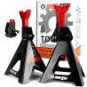 Coppia cavalletti da officina 6T in acciaio regolabili 40,8-60cm