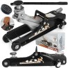 Sollevatore idraulico ribassato 2,5T acciaio/alluminio 8-33,5cm con ruote
