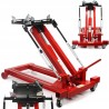 Sollevatore idraulico 1T 22,5-90cm con ruote e supporto regolabile 95°