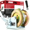 Verricello manuale 454kg cavo Ø4,5mm x 10m con manovella e blocco in acciaio