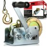 Verricello manuale 1134kg cavo Ø5,5mm x 10m con manovella e blocco in acciaio